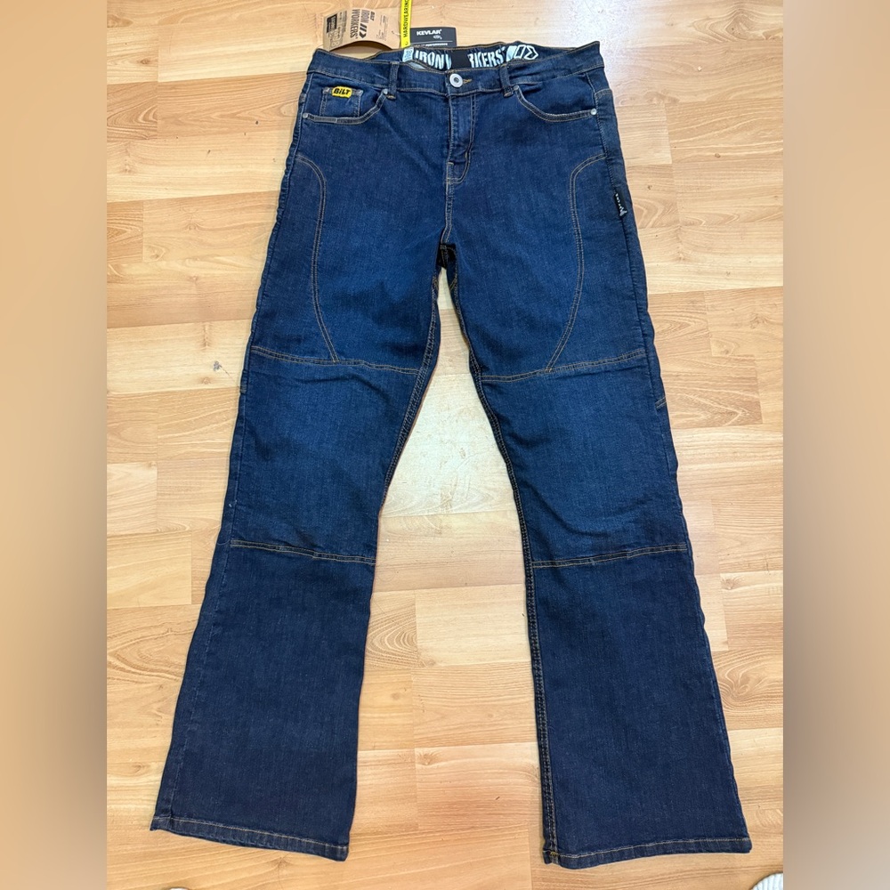 SOLD NWT Bilt Women's Ironworks Riding Jeans w/kevlar pads Sz 12